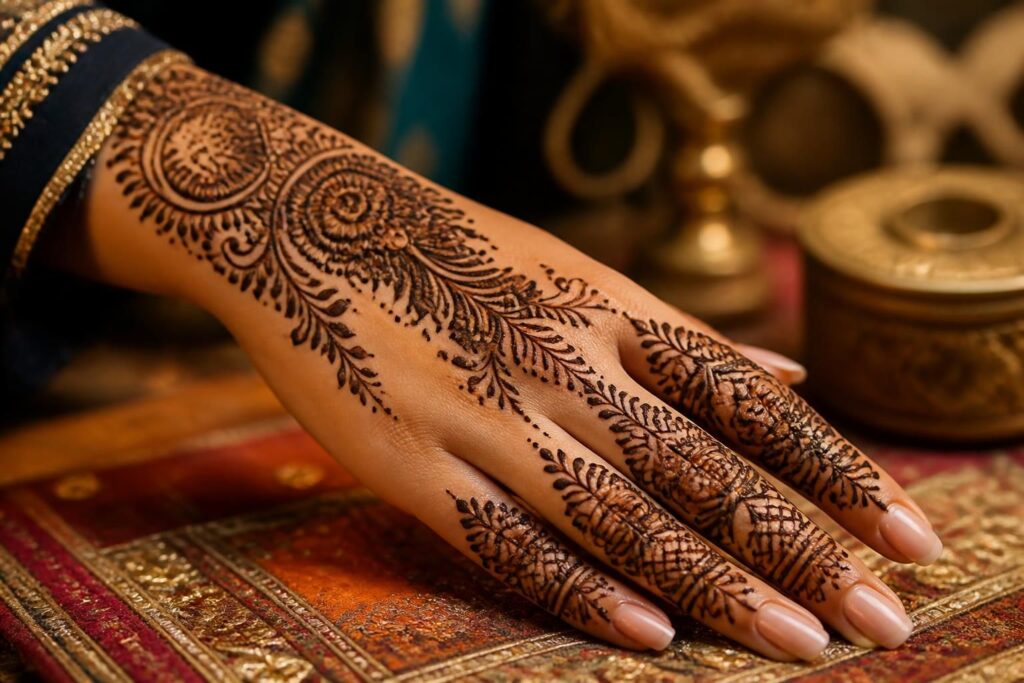 découvrez comment choisir un motif de mehndi qui sublime à la fois la peau et la richesse culturelle, pour un design traditionnel et élégant.