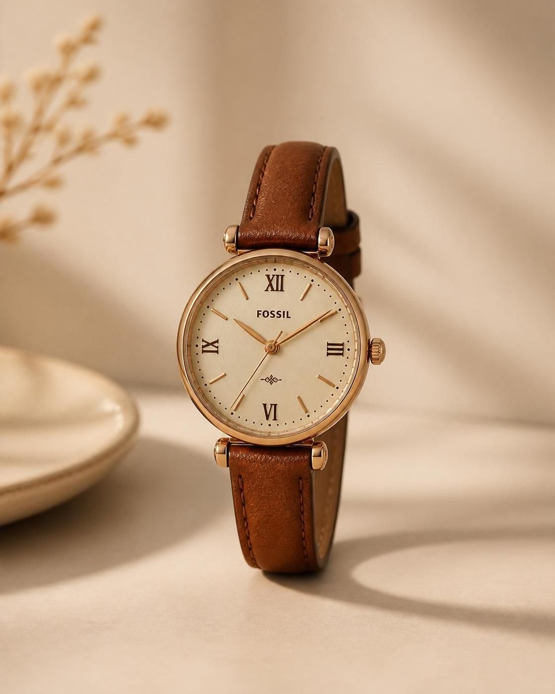 découvrez la montre fossil pour femme, alliant élégance vintage et design moderne pour sublimer votre poignet avec style et sophistication.