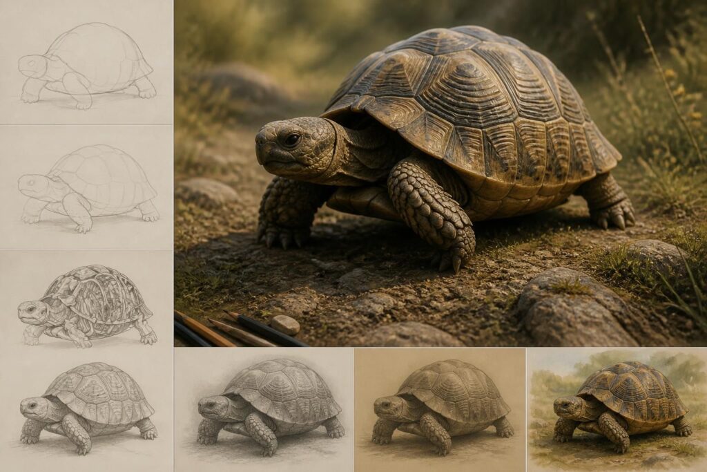 découvrez comment dessiner des tortues avec des étapes simples pour un rendu naturel et expressif. apprenez les techniques pour capturer la beauté et les détails de ces créatures uniques.