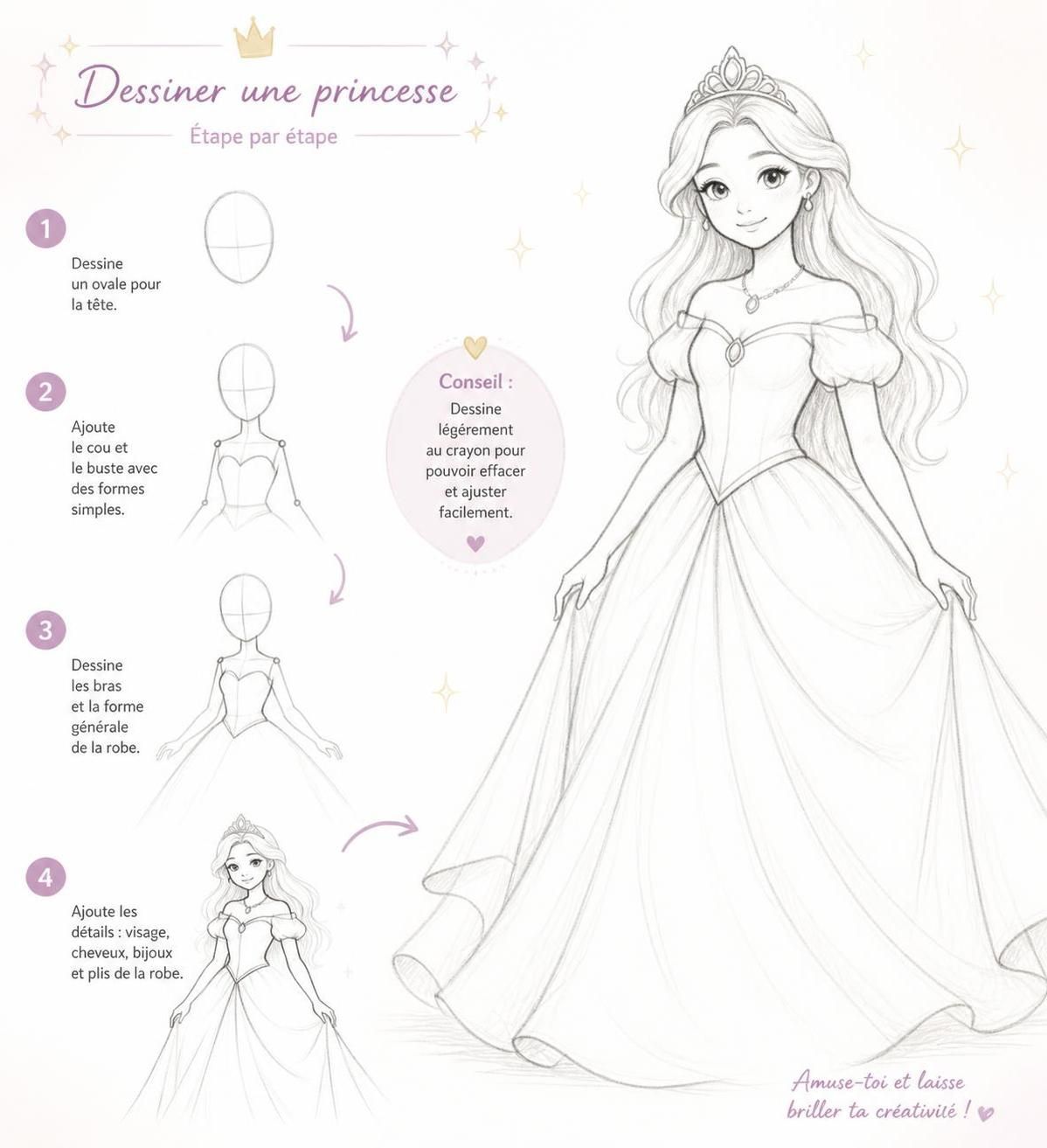 découvrez nos astuces pour dessiner une princesse et réussir un portrait féerique. guide étape par étape pour capturer charme et élégance dans vos dessins.
