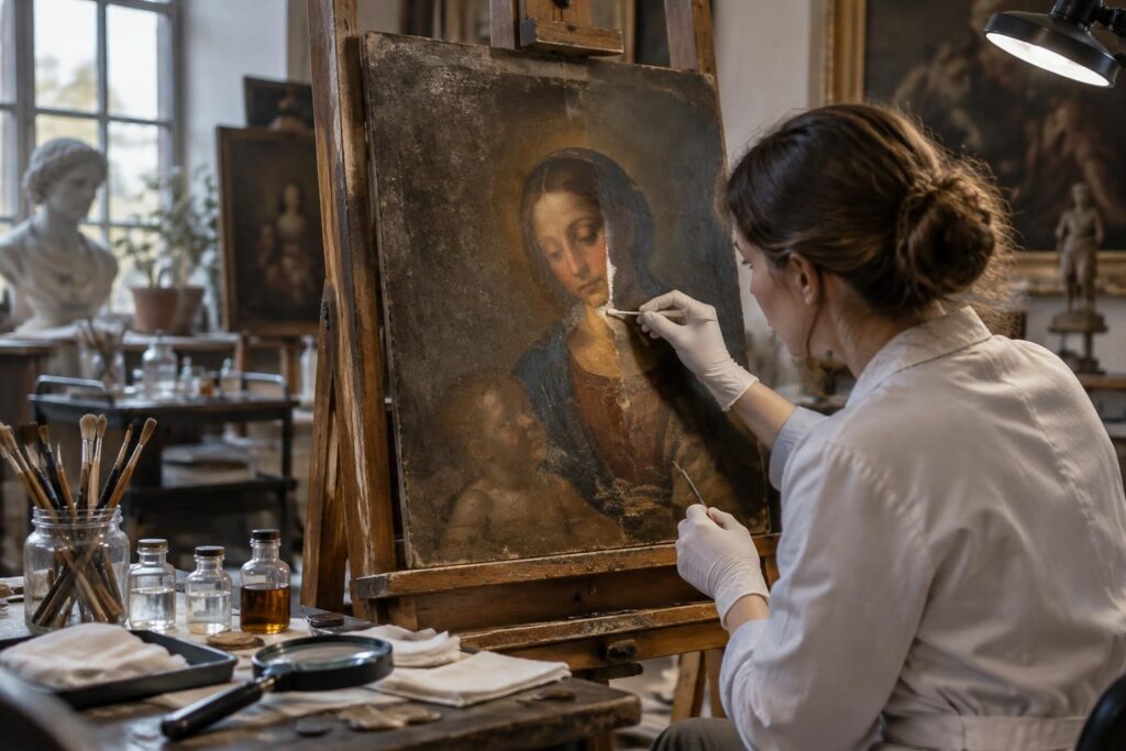 découvrez le coût du nettoyage d’un tableau ancien peint sur bois, les facteurs qui influencent le tarif et pourquoi demander l’avis d’un restaurateur.