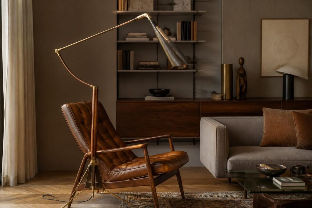 découvrez notre lampadaire design italien vintage, l'élégance parfaite pour sublimer votre salon avec une touche rétro et sophistiquée.