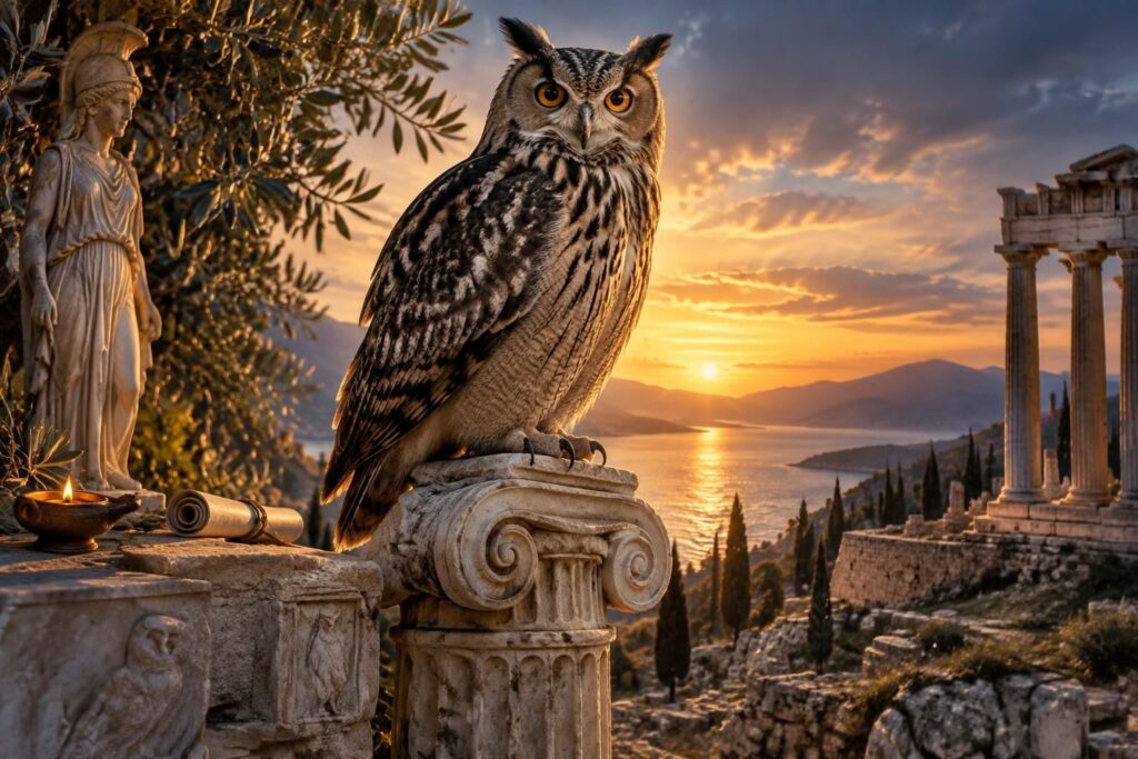 découvrez la symbolique de la chouette, son lien avec la spiritualité et la philosophie, ainsi que ses origines dans la mythologie grecque.