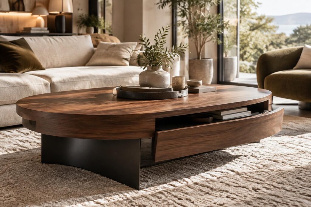 découvrez une table basse design italien avec rangement, idéale pour apporter élégance, praticité et raffinement à votre intérieur.